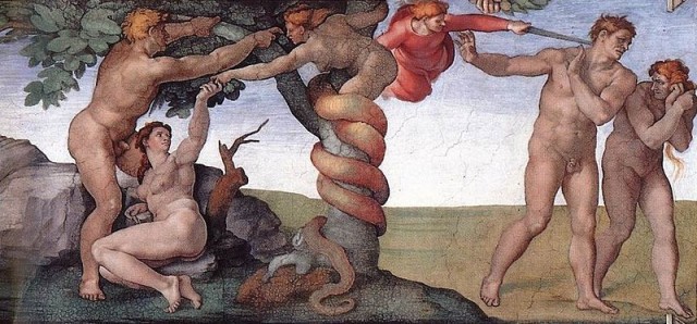 Suendenfall @ wikipedia.org
Michelangelo, http://www.heiligenlexikon.de/Fotos/Eva2.jpg